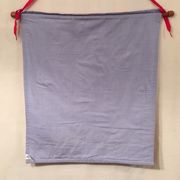 Pottery Barn blue chambray wall hanging Christmas countdown advent calendar - Picture 2 of 16